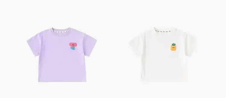 Dudui Kids T-shirt 7A Antibacterial Summer Wear — feature 9