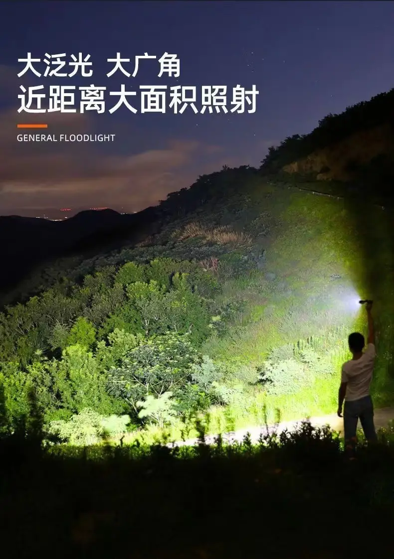Rechargeable Mini Flashlight with Laser Cannon & Rain Proof Design β feature 8