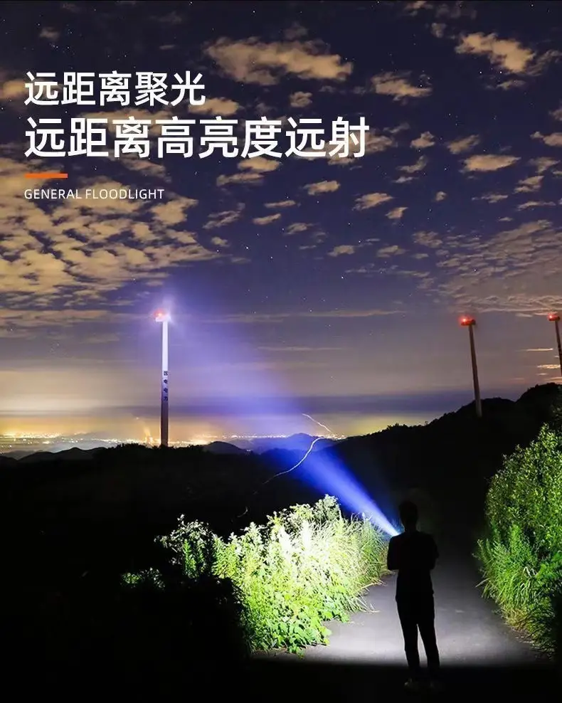 Rechargeable Mini Flashlight with Laser Cannon & Rain Proof Design β feature 9
