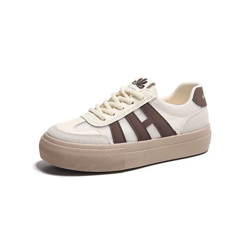 Women Thick Soled White Casual Sneakers 2025 - Image 7