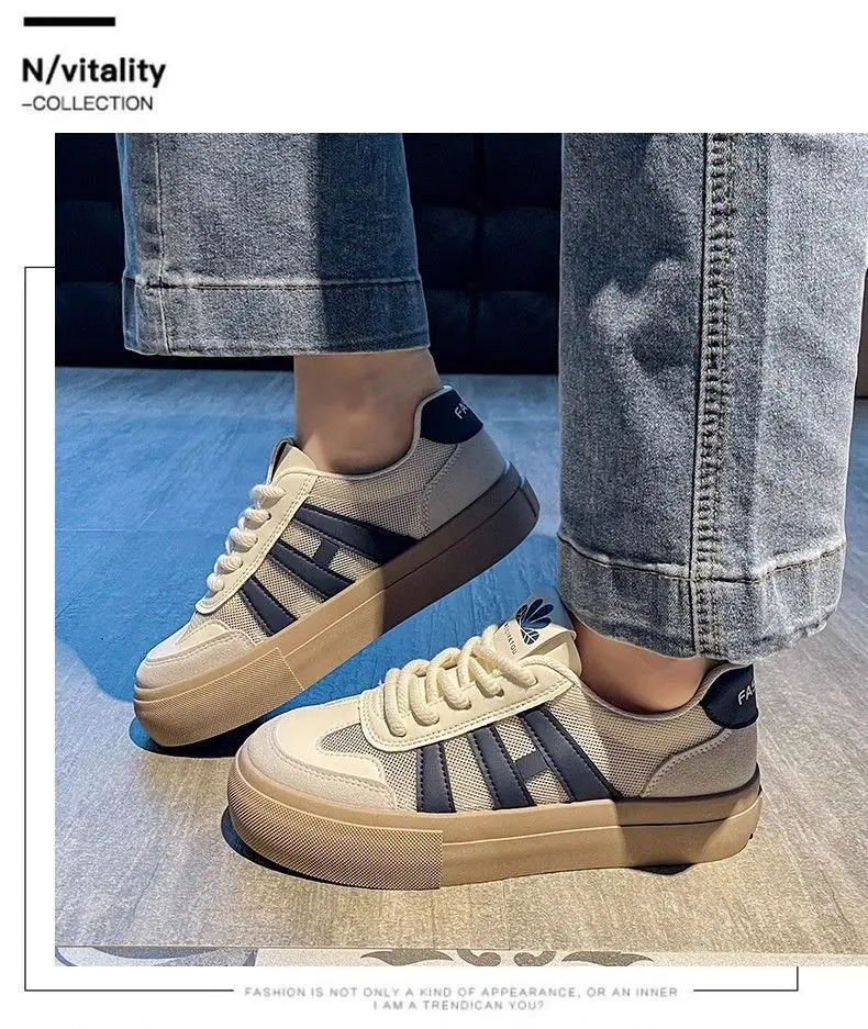 Women Thick Soled White Casual Sneakers 2025 — feature 9