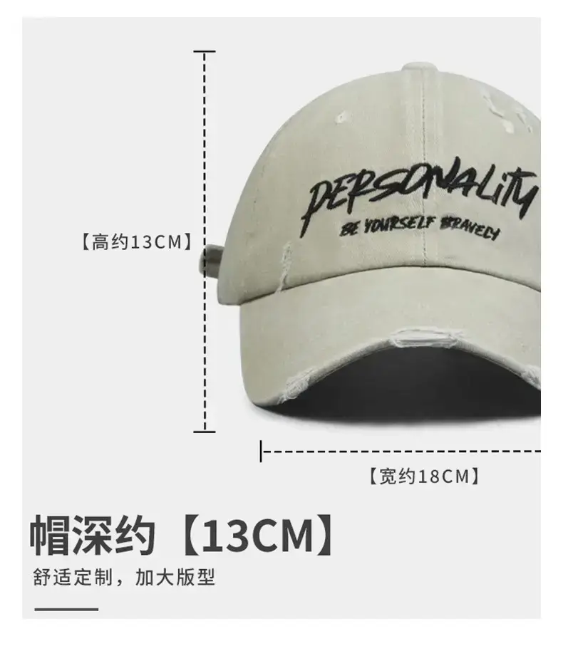 Personal Quality Letter Embroidered Baseball Cap for Men — feature 7
