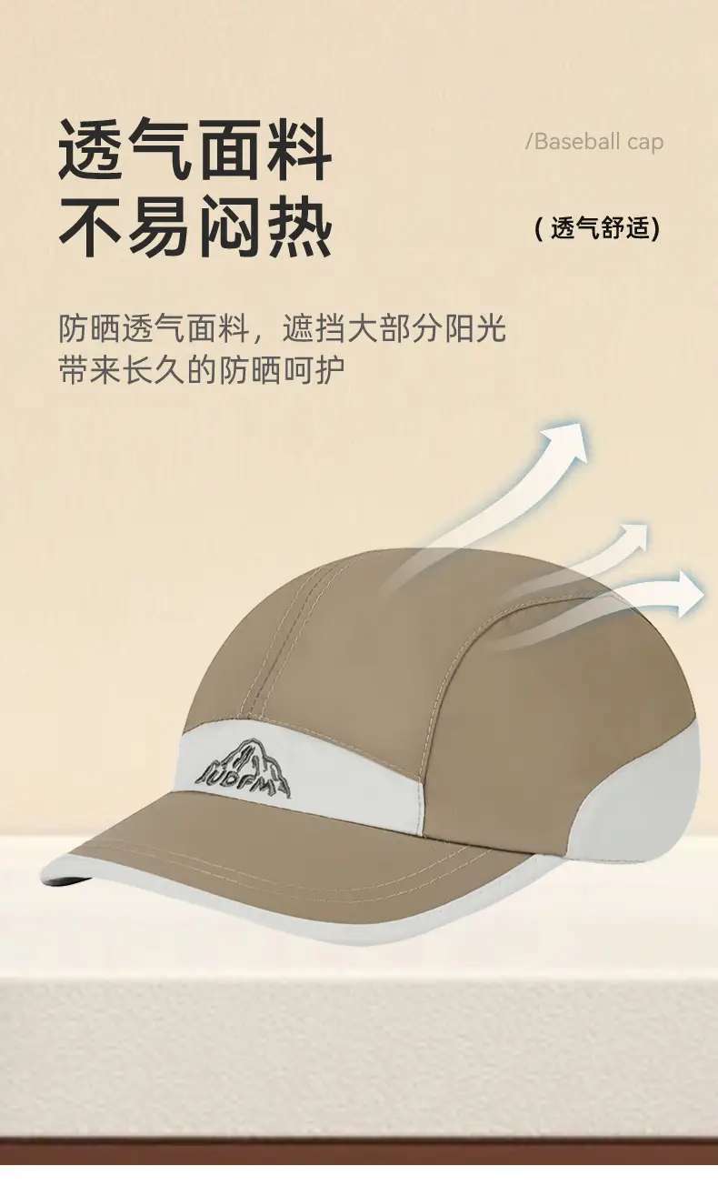 Women Baseball Cap Navy Blue Quick Dry Eaves — feature 10