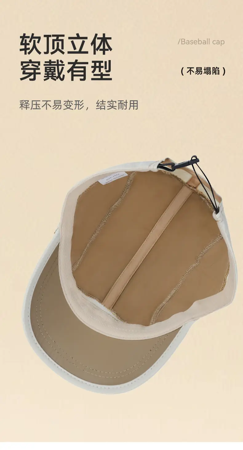 Women Baseball Cap Navy Blue Quick Dry Eaves — feature 8