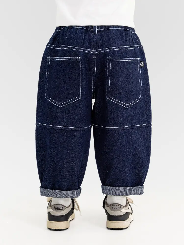 Valley of the Wind Boys Dark Blue Stressed Trousers Medium Small - Image 4