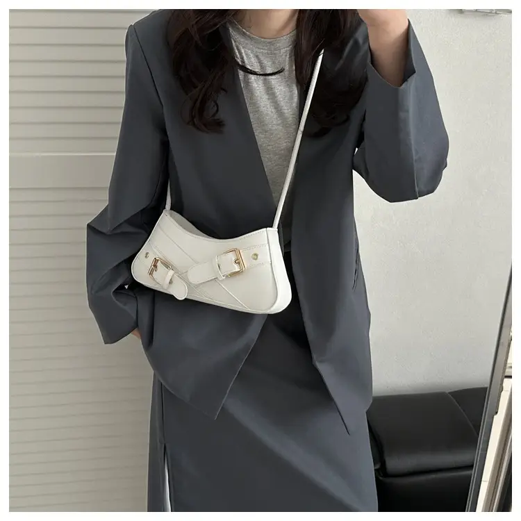 White Crossbody Bag for Women 2025 Elegant Shoulder Bag — feature 11