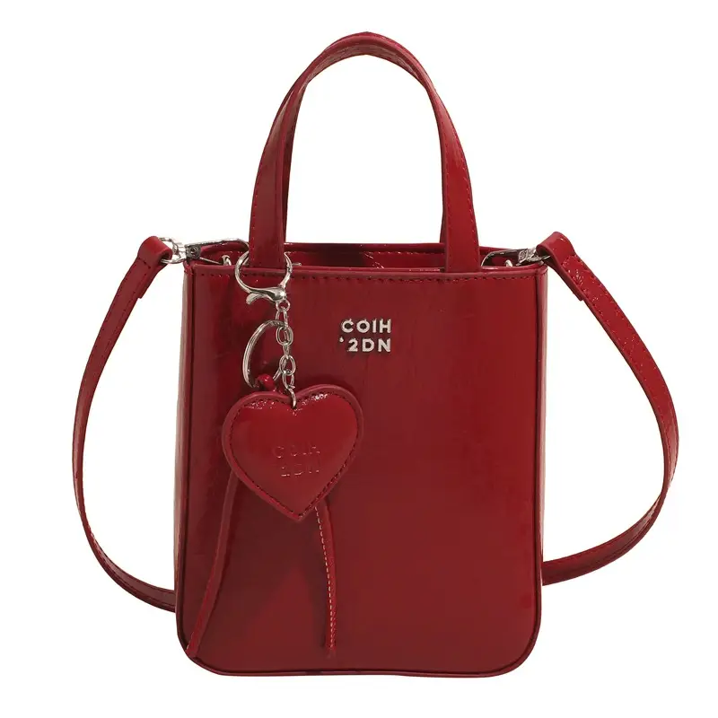 Trendy Crossbody Phone Bag for Girls Solid Brown