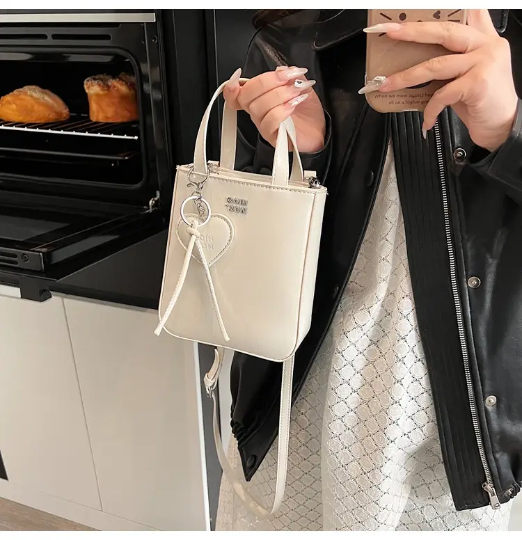 Trendy Crossbody Phone Bag for Girls Solid Brown — feature 13