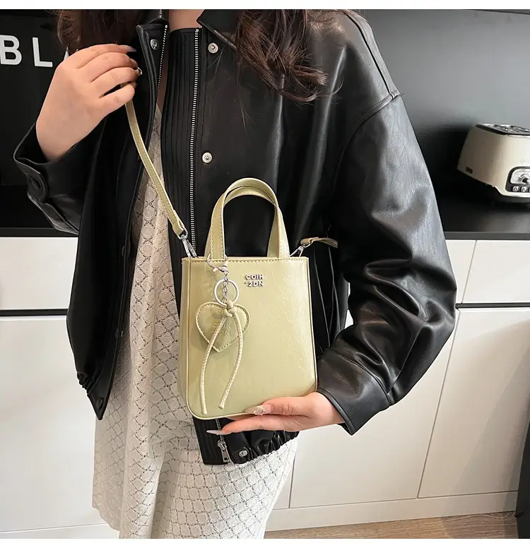 Trendy Crossbody Phone Bag for Girls Solid Brown — feature 19