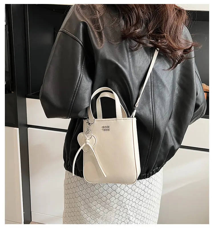 Trendy Crossbody Phone Bag for Girls Solid Brown — feature 3