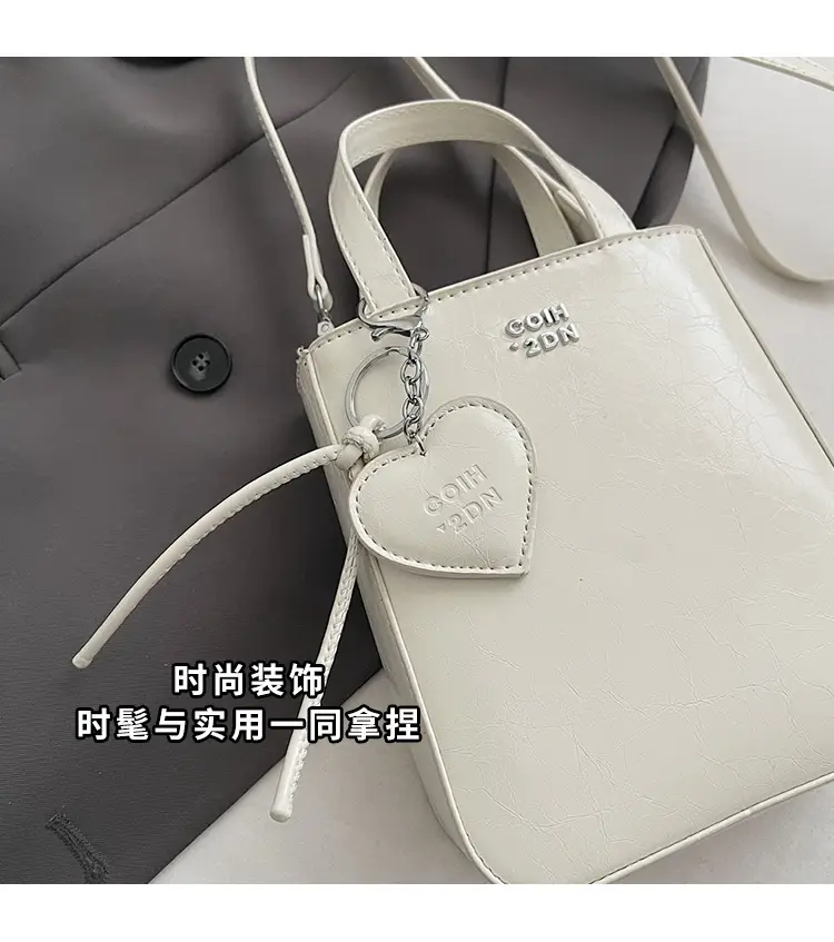Trendy Crossbody Phone Bag for Girls Solid Brown — feature 9