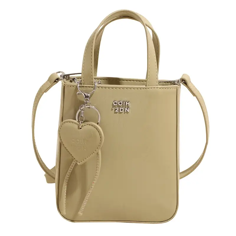 Trendy Crossbody Phone Bag for Girls Solid Brown