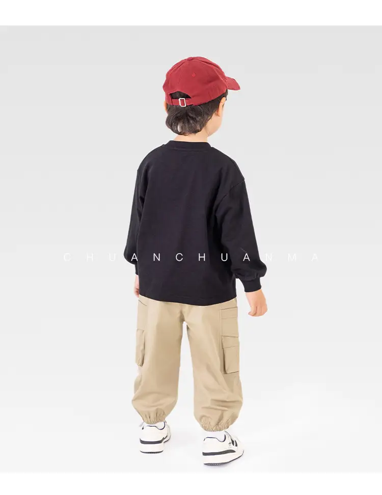 Children's White Long Sleeve Korean Style T-Shirt Boys Spring Autumn — feature 30