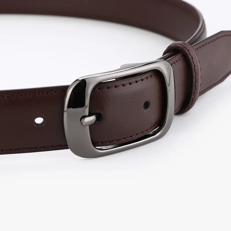 Men Women White Leather Belt Casual Decorative - Image 9