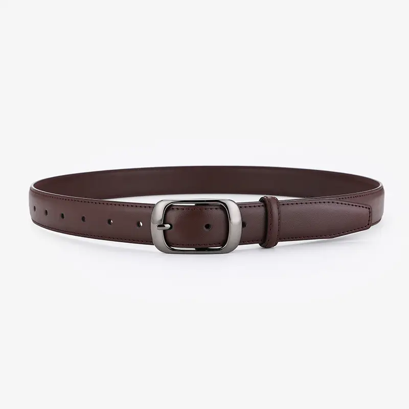 Men Women White Leather Belt Casual Decorative - Image 4