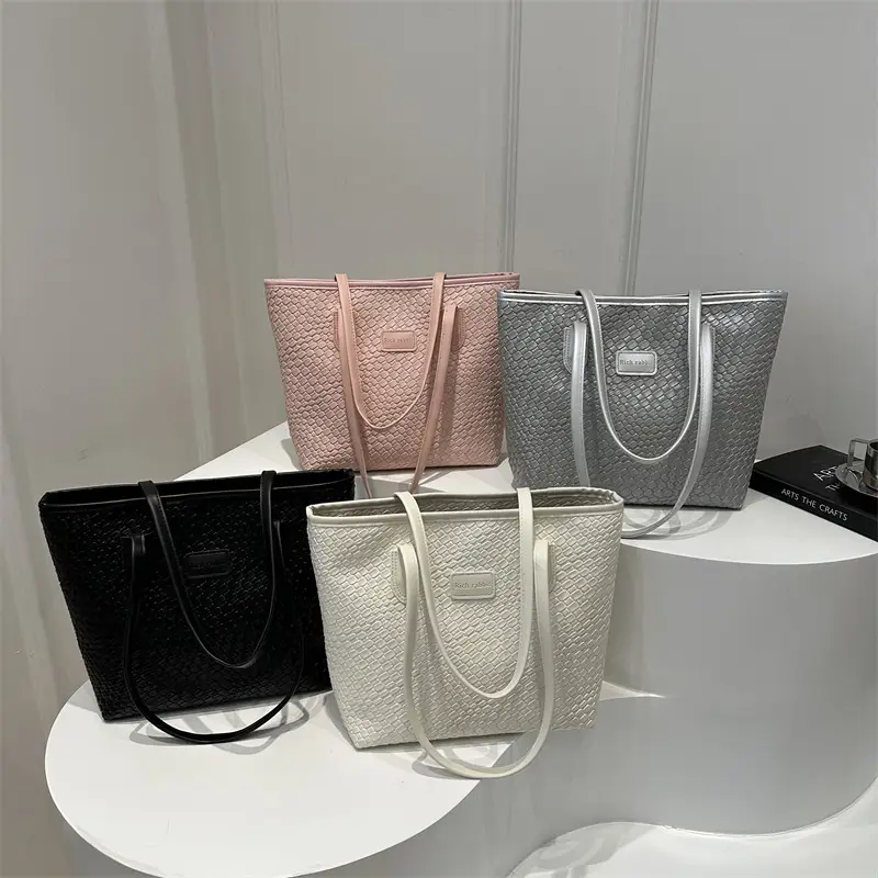 Pink Embossed Women's Tote Bag 2024 Summer - Image 6