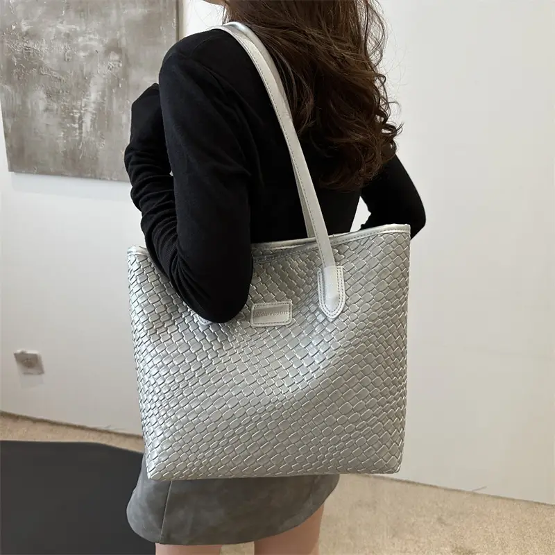 Pink Embossed Women's Tote Bag 2024 Summer - Image 7
