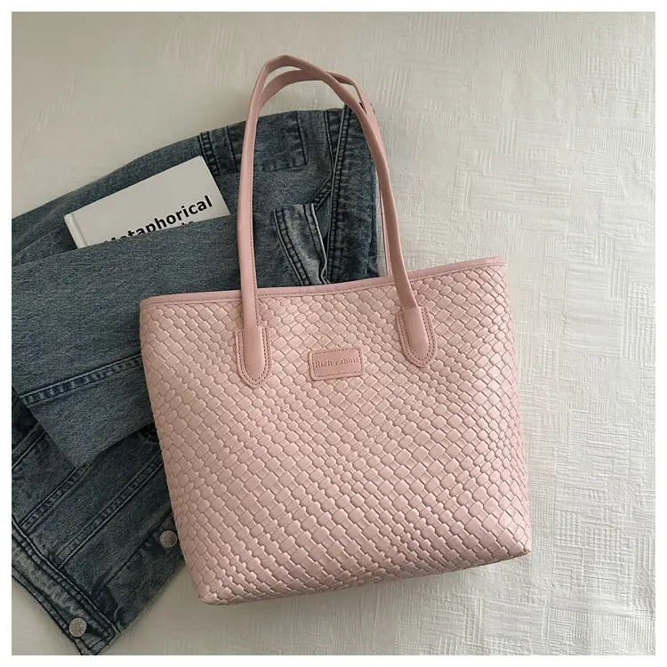Pink Embossed Women's Tote Bag 2024 Summer — feature 22