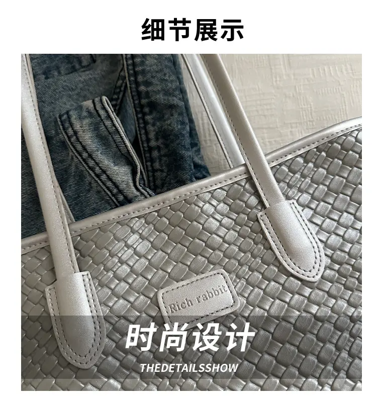 Pink Embossed Women's Tote Bag 2024 Summer — feature 3