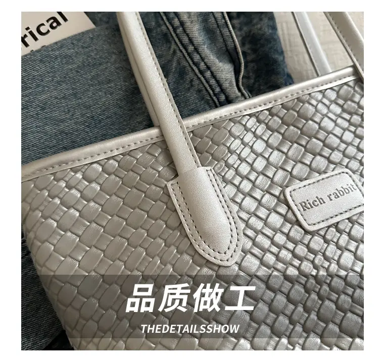 Pink Embossed Women's Tote Bag 2024 Summer — feature 4