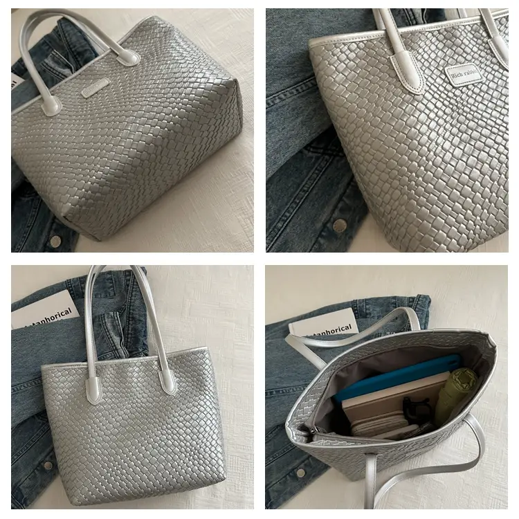 Pink Embossed Women's Tote Bag 2024 Summer — feature 8