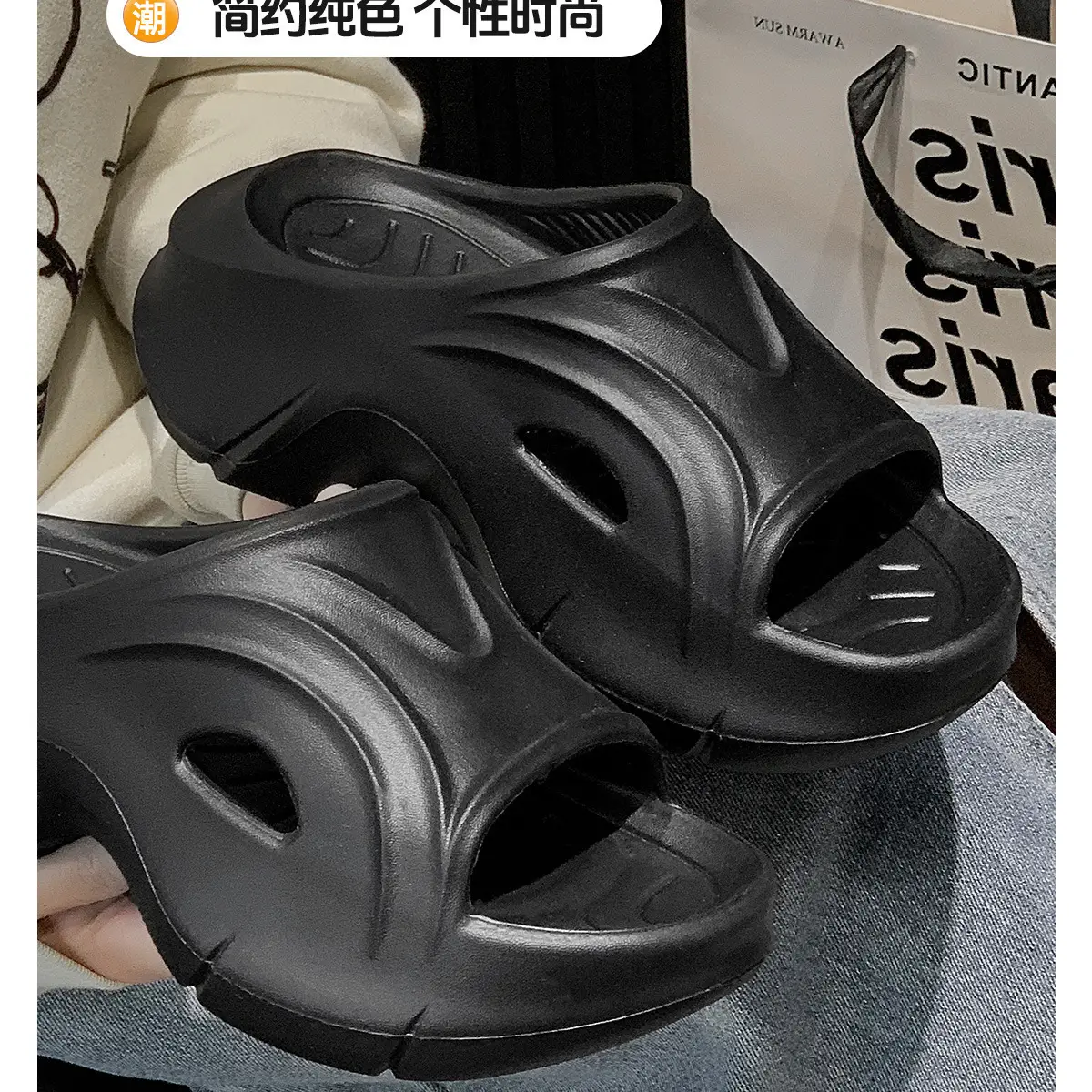 Women Squishy Heel Slippers Black 2025 — feature 6