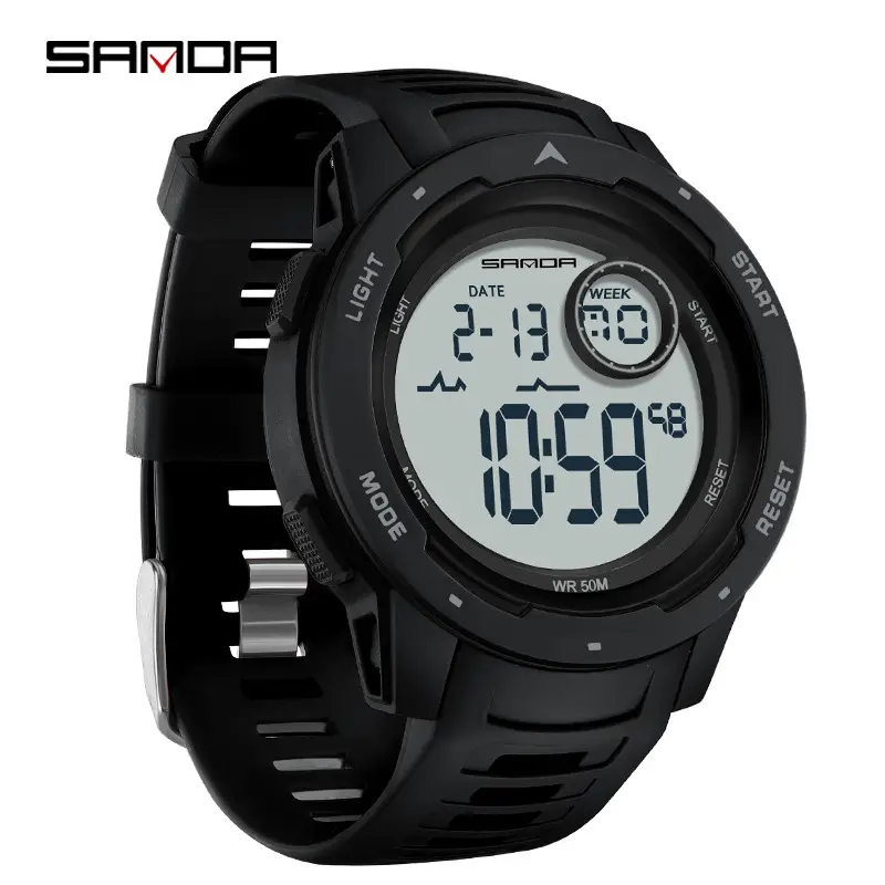 SANDA Yellow Digital Watch for Students Outdoor Use - Image 10