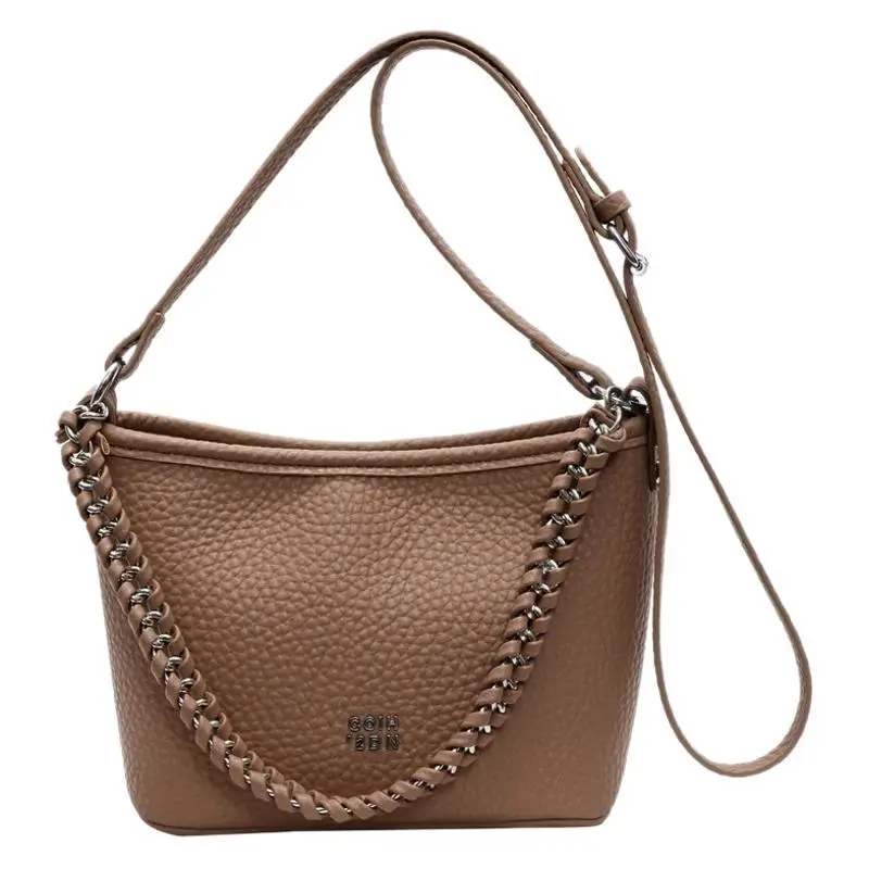 Women Retro Shoulder Bag White Leather 2026 - Image 11