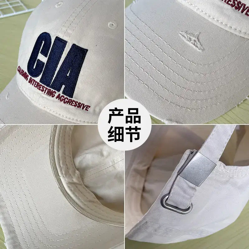Men's Black CA Embroidered Baseball Cap - Image 9