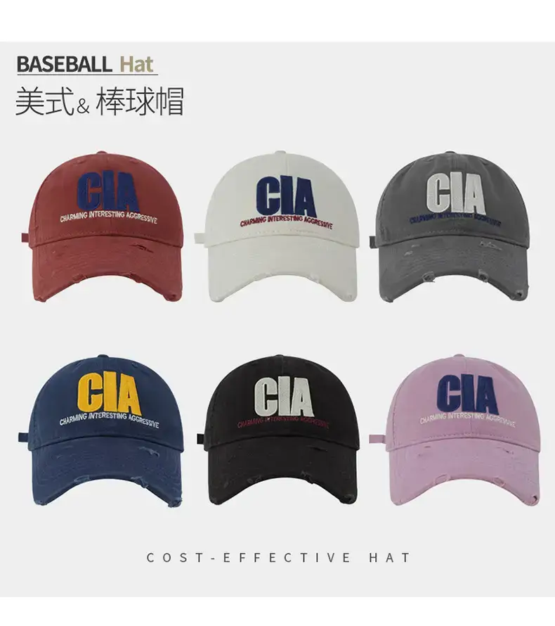 Men's Black CA Embroidered Baseball Cap — feature 17