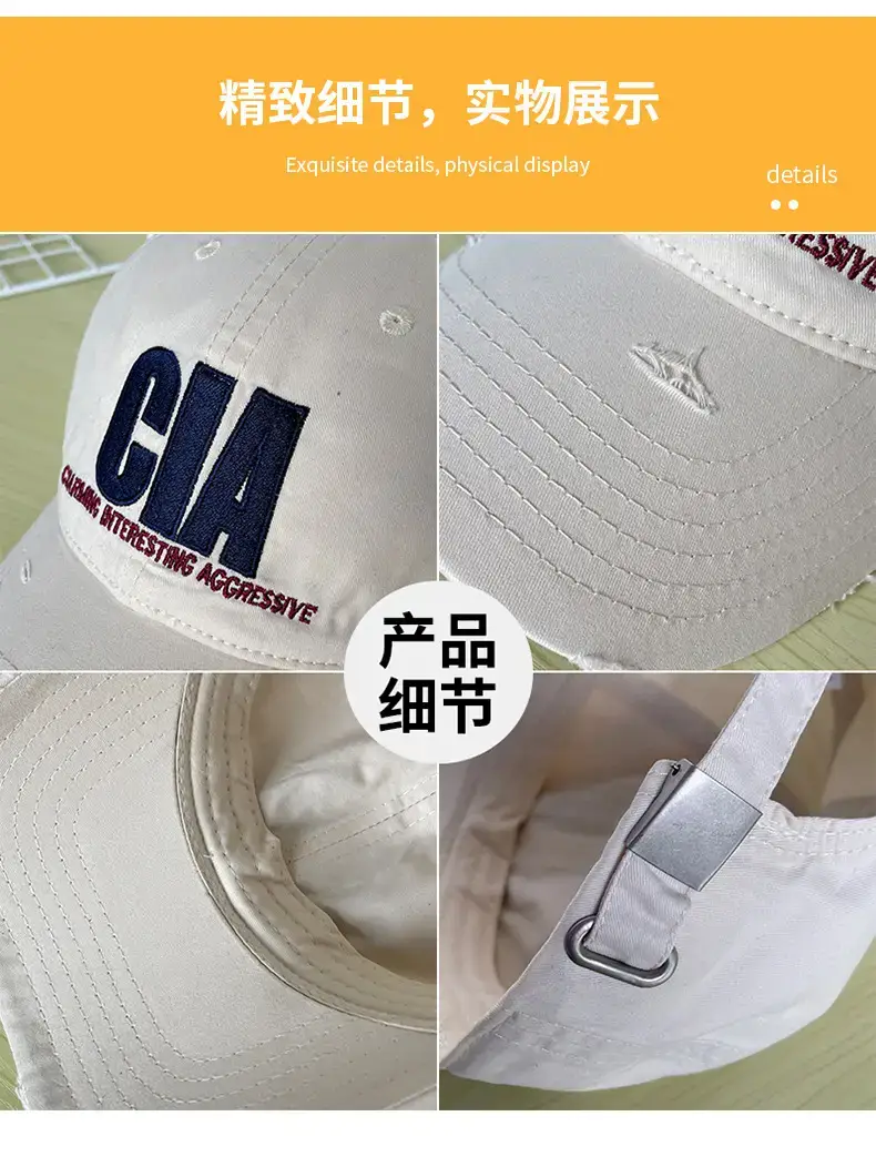 Men's Black CA Embroidered Baseball Cap — feature 21