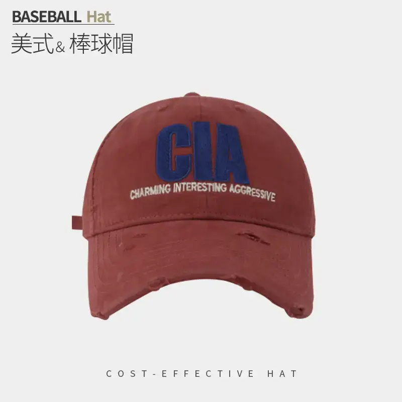 Men's Black CA Embroidered Baseball Cap - Image 3