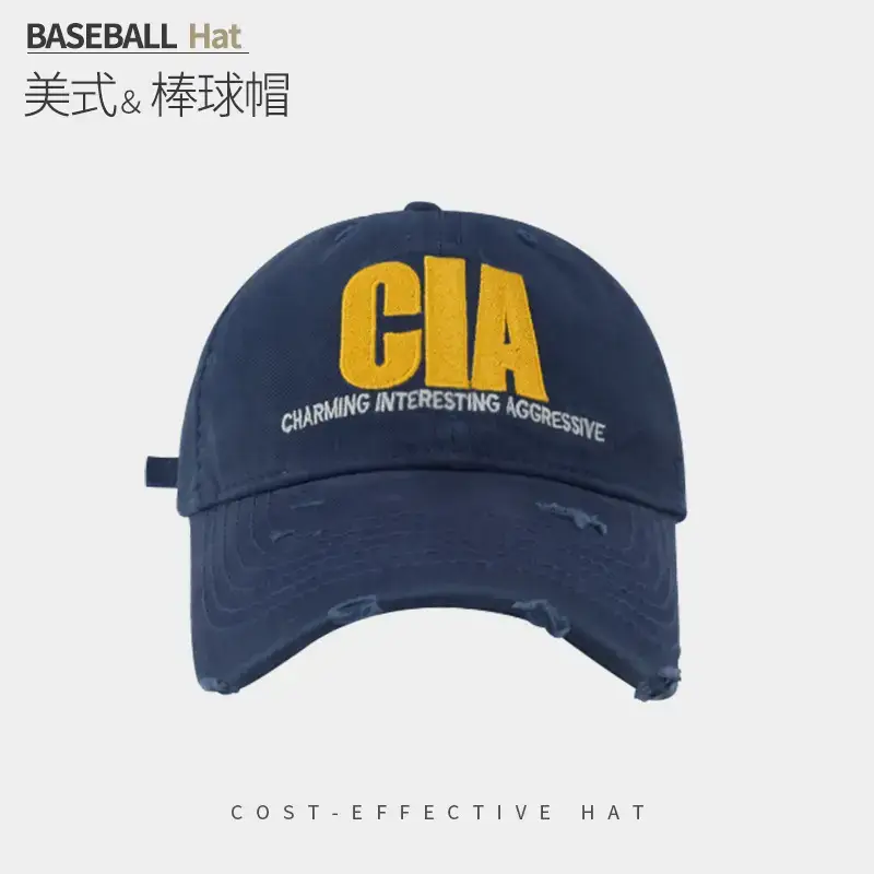 Men's Black CA Embroidered Baseball Cap - Image 6