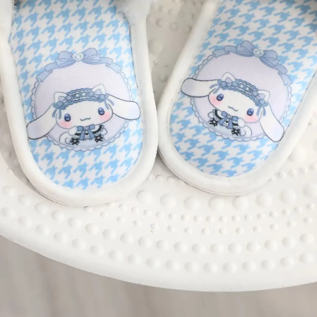 Summer Cute Cartoon Fish Mouth Home Shoes Plush Indoor Non-Slip Thin Cotton Slippers Spring & Fall Open Toe Slippers for Women — feature 12