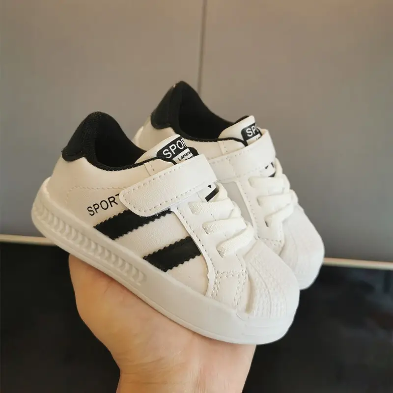 White Kids Sports Sneakers for Kids Kindergarten