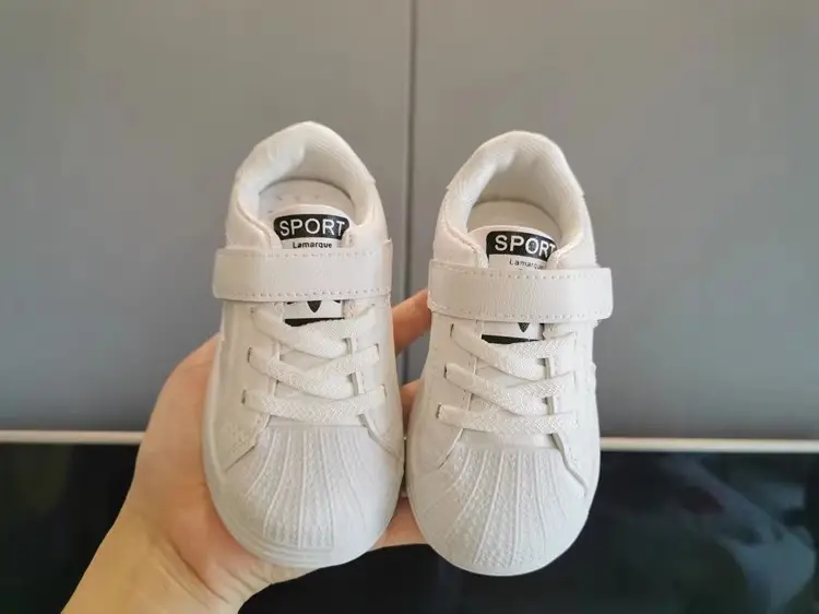 White Kids Sports Sneakers for Kids Kindergarten — feature 4