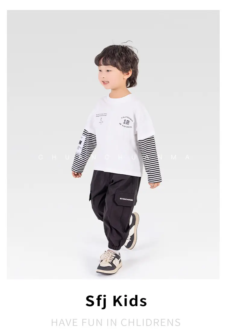 Kids Cotton Printed T-Shirt White with Peace Design — feature 27