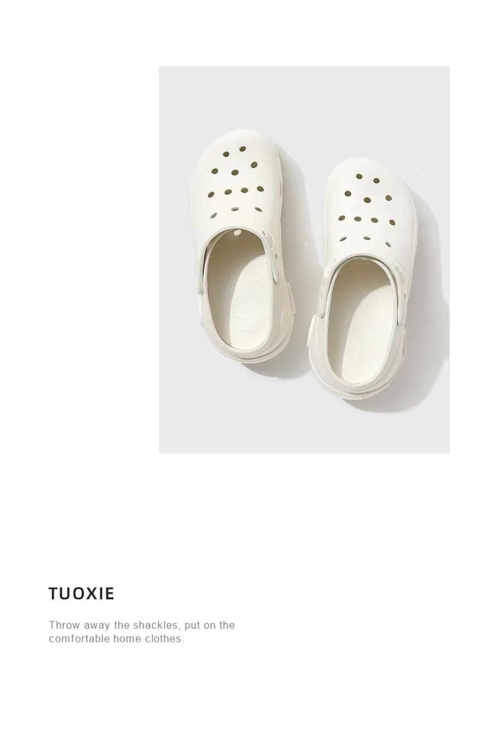 9.0cm Croc Shoes Women's Thick Soled Tall Summer Outerwear 2025 New Eva Non-Slip Breathable Beach Sandals — feature 11