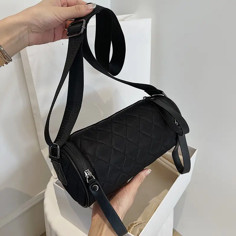 2025 Black Quilted Shoulder Crossbody Bag for Women - Image 2