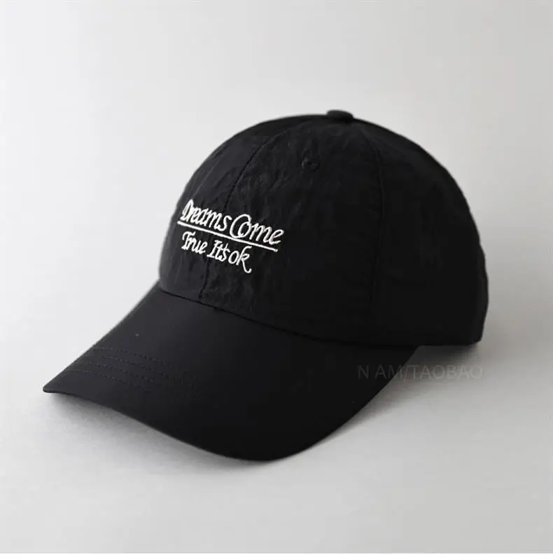 Black Embroidered Baseball Cap for Women Men Casual All Match — feature 9