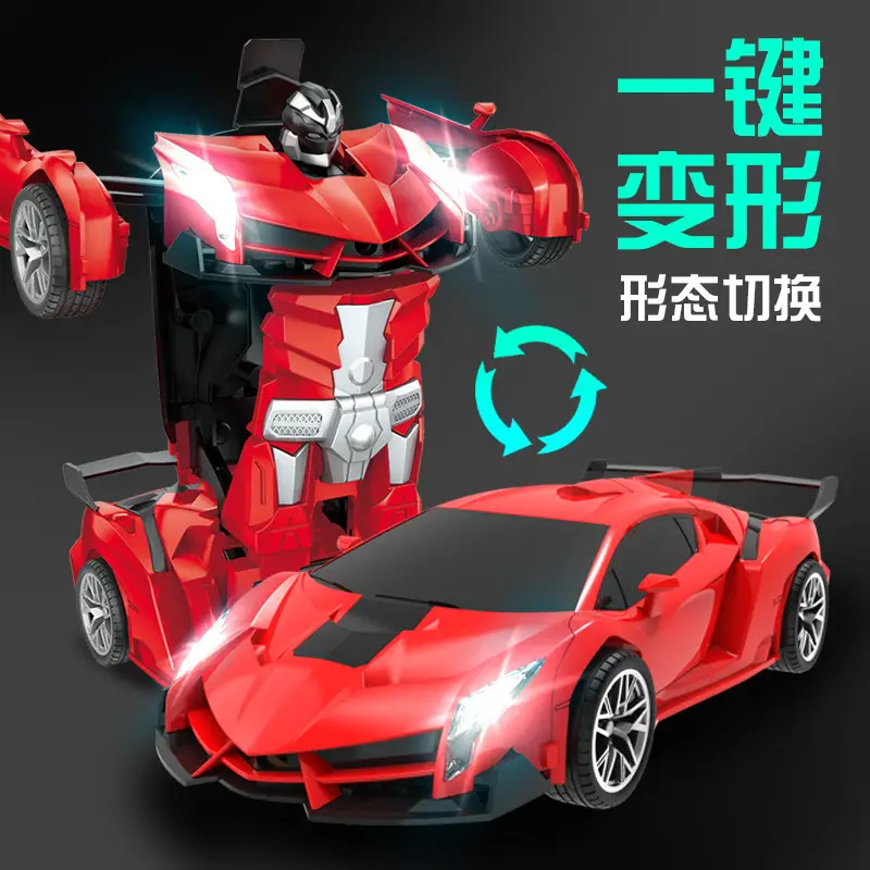 Cross-Border 1:18 One-Click Deformation Remote Control Car 2.4g Electric Racing King Kong Robot Kidsren's Toy Car Model - Image 8