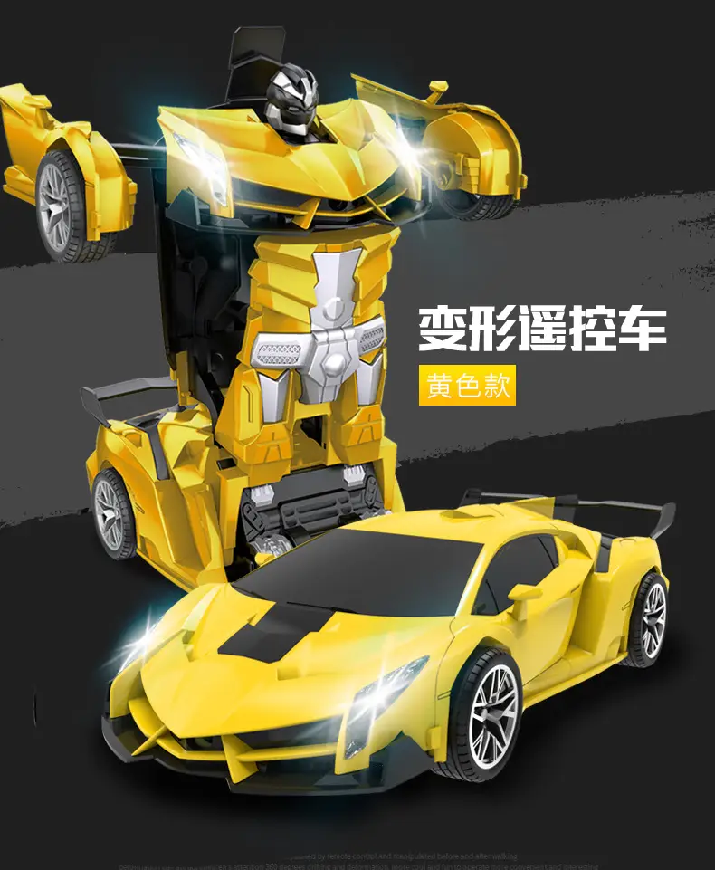 Cross-Border 1:18 One-Click Deformation Remote Control Car 2.4g Electric Racing King Kong Robot Kidsren's Toy Car Model — feature 14