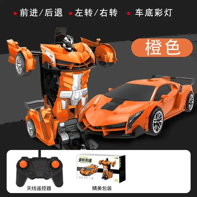 Cross-Border 1:18 One-Click Deformation Remote Control Car 2.4g Electric Racing King Kong Robot Kidsren's Toy Car Model - Image 3