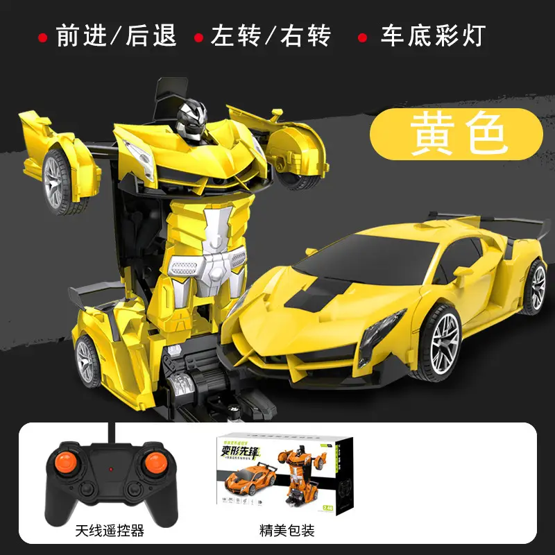 Cross-Border 1:18 One-Click Deformation Remote Control Car 2.4g Electric Racing King Kong Robot Kidsren's Toy Car Model - Image 4