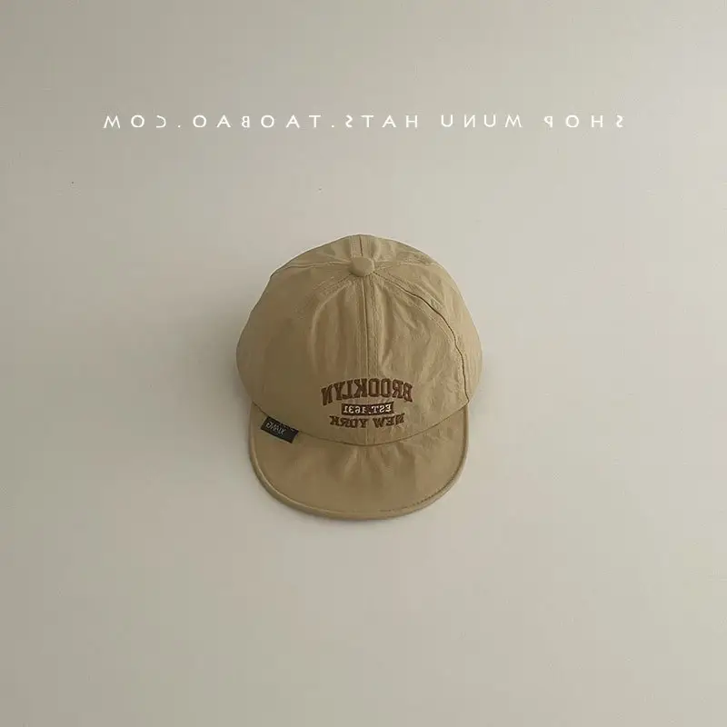 Kids Korean Baseball Cap Beige Spring Summer — feature 10