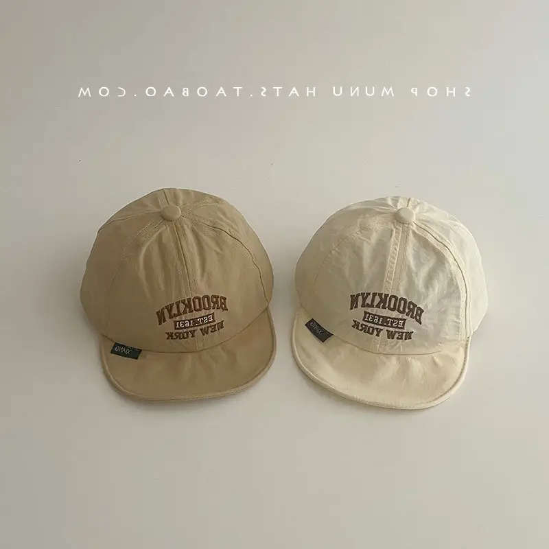 Kids Korean Baseball Cap Beige Spring Summer — feature 6