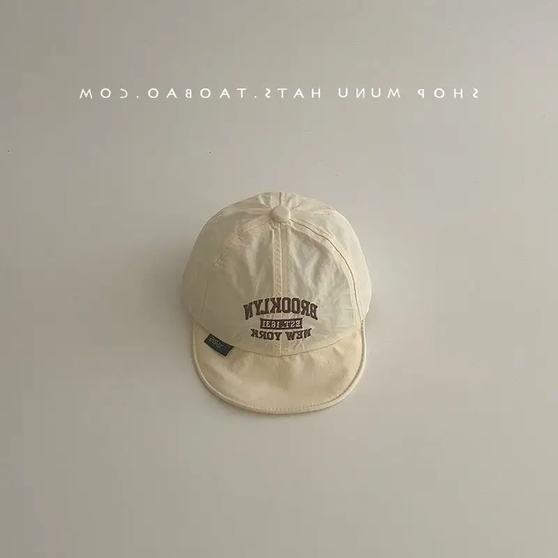 Kids Korean Baseball Cap Beige Spring Summer — feature 9