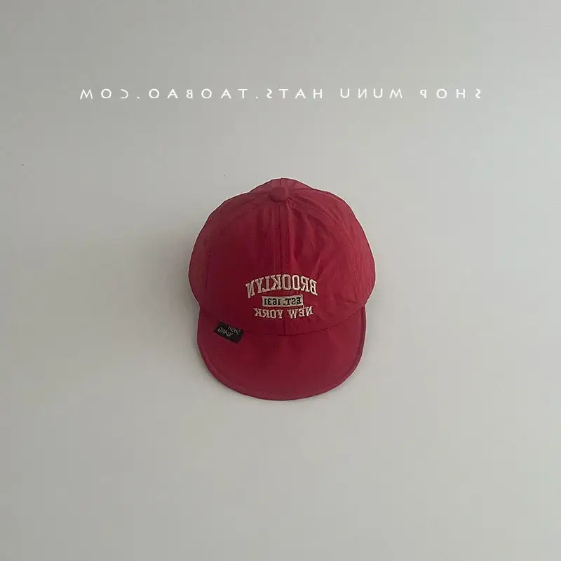 Kids Korean Baseball Cap Beige Spring Summer - Image 4