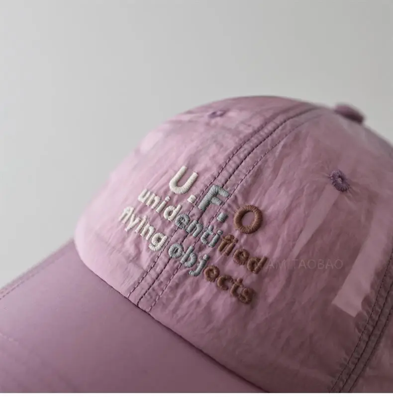 Women's Letter Embroidered Baseball Cap Light Green — feature 14