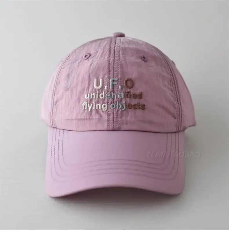 Women's Letter Embroidered Baseball Cap Light Green — feature 17